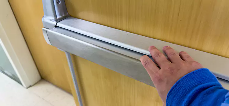 Installing a Push Bar on a Door Burnsville